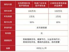 重庆渝惠保大病医疗保险保障范围